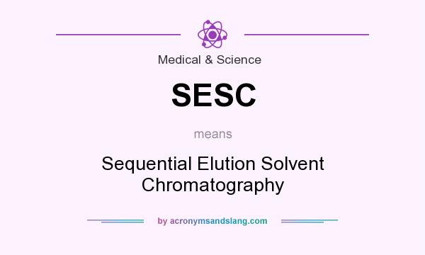 What does SESC mean? It stands for Sequential Elution Solvent Chromatography