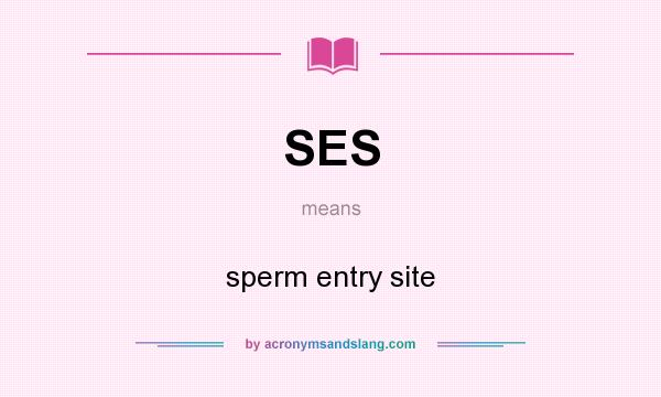 What does SES mean? It stands for sperm entry site