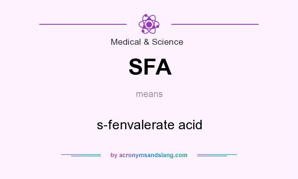 What does SFA mean? It stands for s-fenvalerate acid
