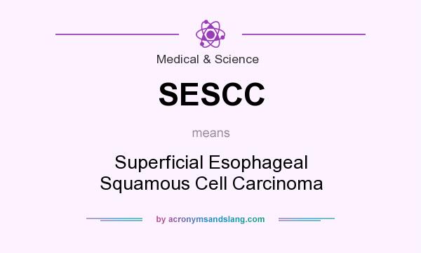 What does SESCC mean? It stands for Superficial Esophageal Squamous Cell Carcinoma