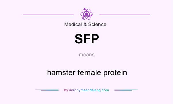 What does SFP mean? It stands for hamster female protein