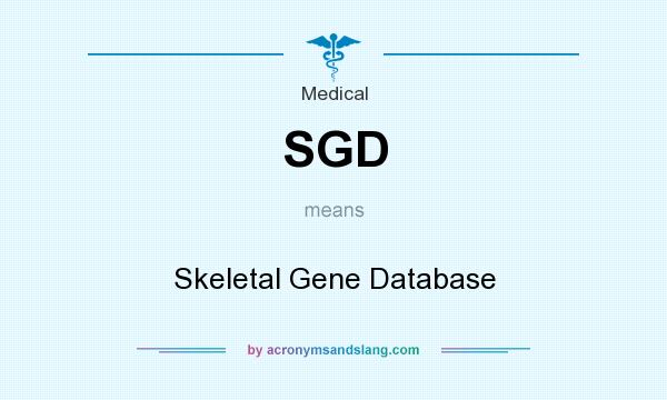 What does SGD mean? It stands for Skeletal Gene Database