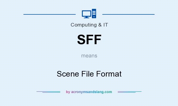 What does SFF mean? It stands for Scene File Format