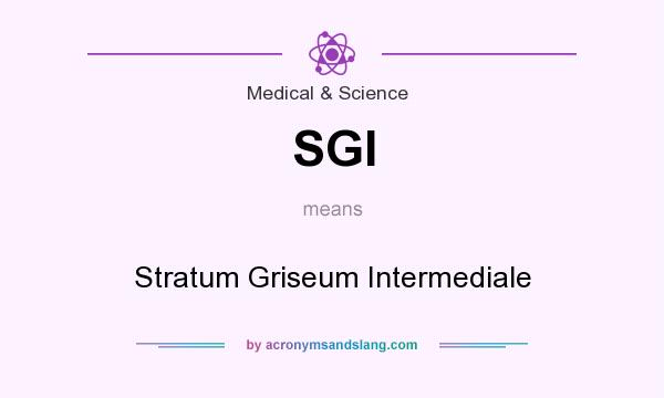 What does SGI mean? It stands for Stratum Griseum Intermediale