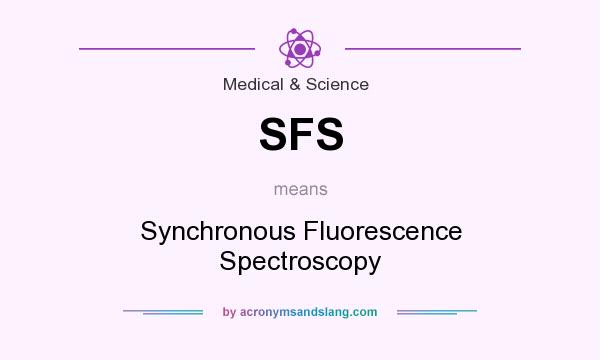 What does SFS mean? It stands for Synchronous Fluorescence Spectroscopy