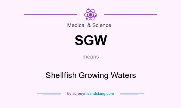 What does SGW mean? It stands for Shellfish Growing Waters