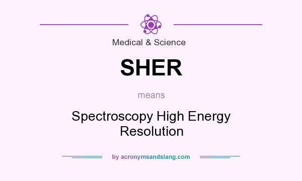 What does SHER mean? It stands for Spectroscopy High Energy Resolution