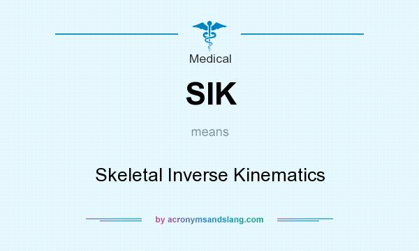 What does SIK mean? It stands for Skeletal Inverse Kinematics