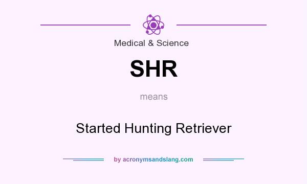 What does SHR mean? It stands for Started Hunting Retriever