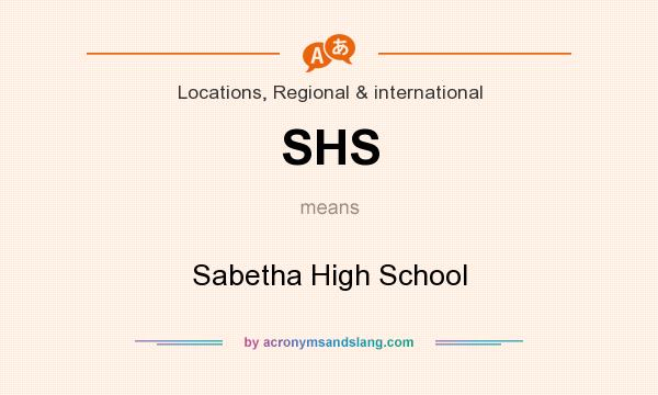 What does SHS mean? It stands for Sabetha High School