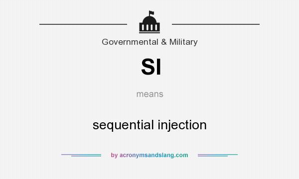 What does SI mean? It stands for sequential injection
