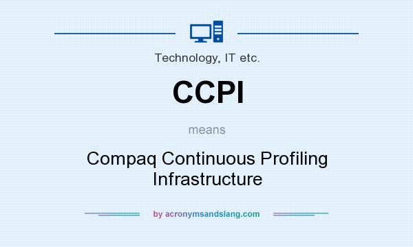 What does CCPI mean? It stands for Compaq Continuous Profiling Infrastructure
