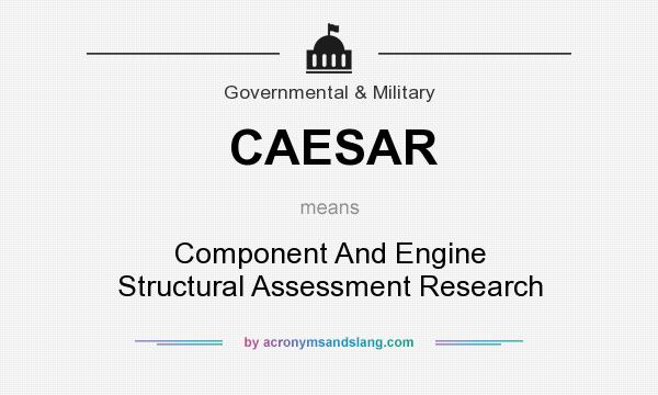 What does CAESAR mean? It stands for Component And Engine Structural Assessment Research