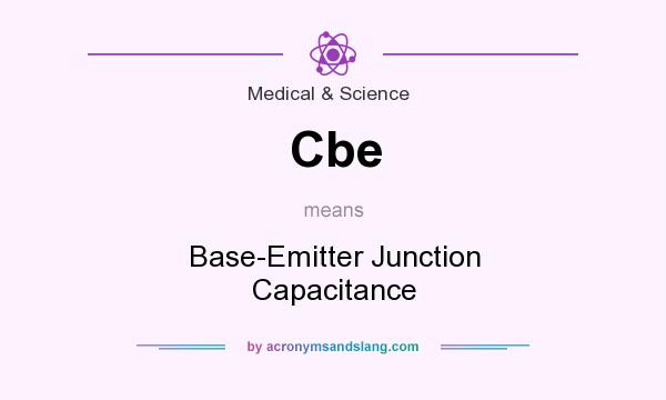 What does Cbe mean? It stands for Base-Emitter Junction Capacitance