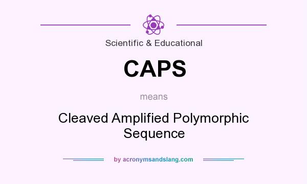 What does CAPS mean? It stands for Cleaved Amplified Polymorphic Sequence