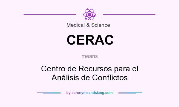 What does CERAC mean? It stands for Centro de Recursos para el Análisis de Conflictos