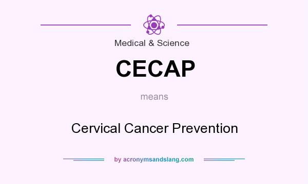 What does CECAP mean? It stands for Cervical Cancer Prevention