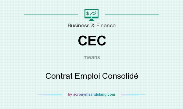 What does CEC mean? It stands for Contrat Emploi Consolidé