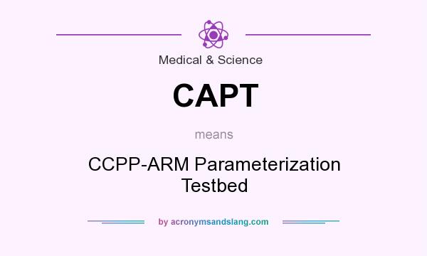 What does CAPT mean? It stands for CCPP-ARM Parameterization Testbed