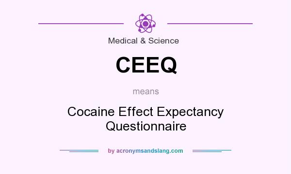 What does CEEQ mean? It stands for Cocaine Effect Expectancy Questionnaire
