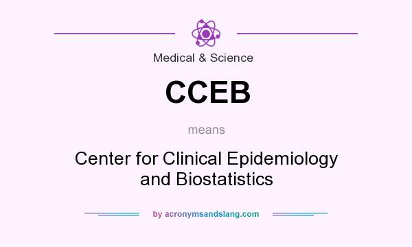 What does CCEB mean? It stands for Center for Clinical Epidemiology and Biostatistics