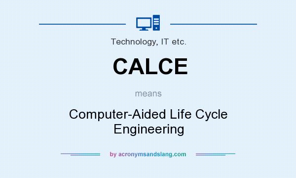 What does CALCE mean? It stands for Computer-Aided Life Cycle Engineering