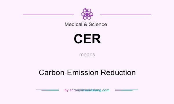 What does CER mean? It stands for Carbon-Emission Reduction