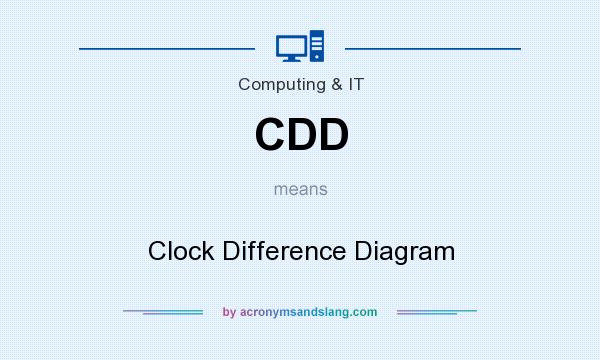 What does CDD mean? It stands for Clock Difference Diagram
