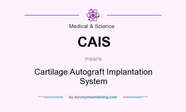 What does CAIS mean? It stands for Cartilage Autograft Implantation System