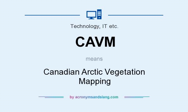 What does CAVM mean? It stands for Canadian Arctic Vegetation Mapping