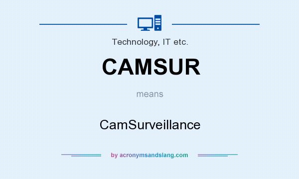 What does CAMSUR mean? It stands for CamSurveillance