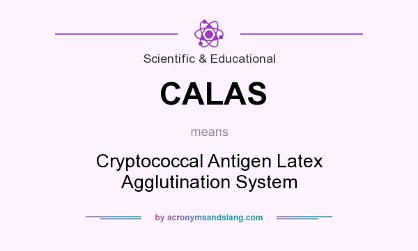What does CALAS mean? It stands for Cryptococcal Antigen Latex Agglutination System