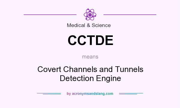 What does CCTDE mean? It stands for Covert Channels and Tunnels Detection Engine