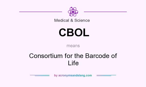 What does CBOL mean? It stands for Consortium for the Barcode of Life