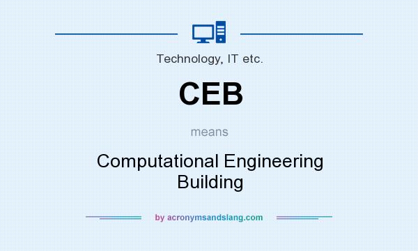 What does CEB mean? It stands for Computational Engineering Building