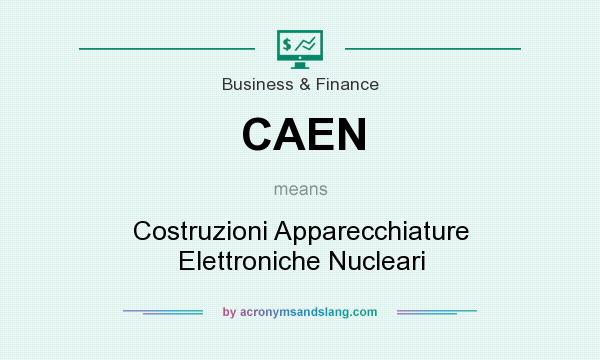 What does CAEN mean? It stands for Costruzioni Apparecchiature Elettroniche Nucleari