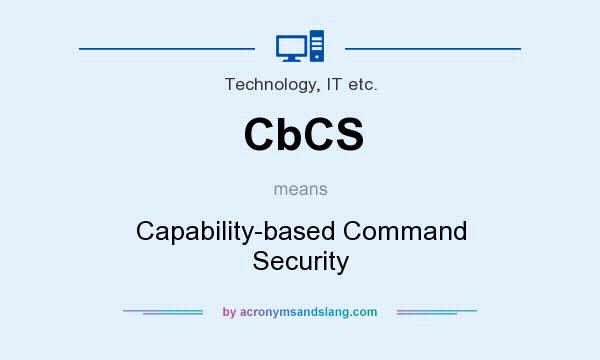 What does CbCS mean? It stands for Capability-based Command Security