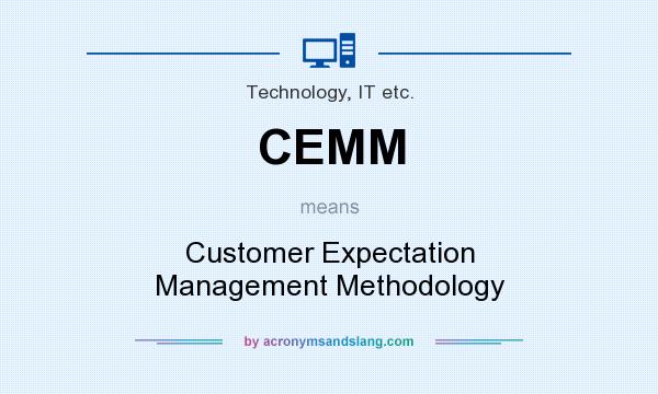 What does CEMM mean? It stands for Customer Expectation Management Methodology