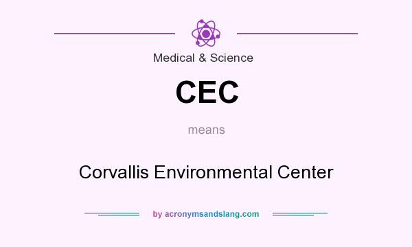 What does CEC mean? It stands for Corvallis Environmental Center