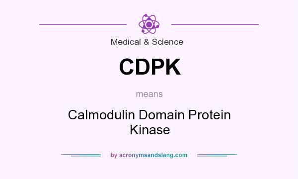 What does CDPK mean? It stands for Calmodulin Domain Protein Kinase