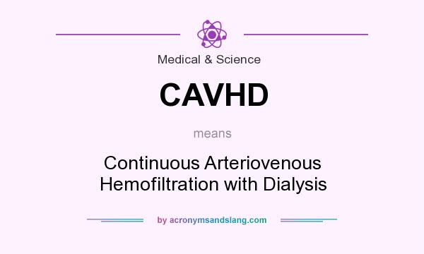 What does CAVHD mean? It stands for Continuous Arteriovenous Hemofiltration with Dialysis