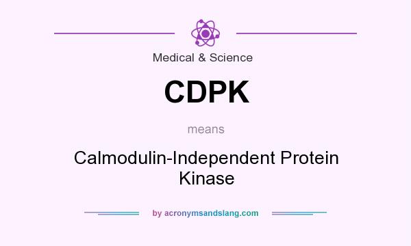 What does CDPK mean? It stands for Calmodulin-Independent Protein Kinase