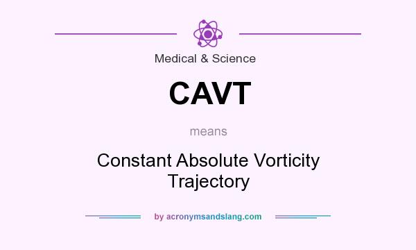 What does CAVT mean? It stands for Constant Absolute Vorticity Trajectory