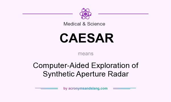 What does CAESAR mean? It stands for Computer-Aided Exploration of Synthetic Aperture Radar