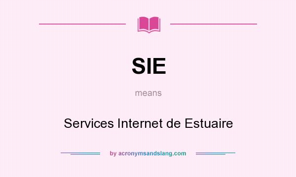 What does SIE mean? It stands for Services Internet de Estuaire