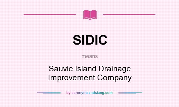 What does SIDIC mean? It stands for Sauvie Island Drainage Improvement Company