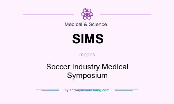 What does SIMS mean? It stands for Soccer Industry Medical Symposium