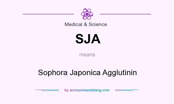 What does SJA mean? It stands for Sophora Japonica Agglutinin