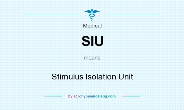 What does SIU mean? It stands for Stimulus Isolation Unit