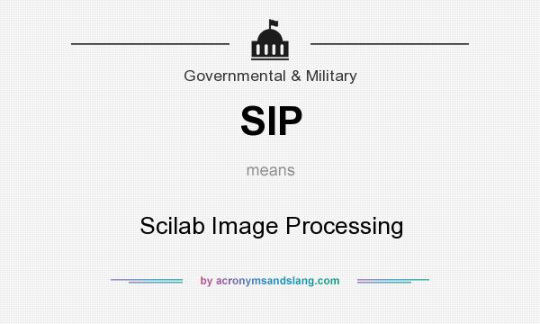 What does SIP mean? It stands for Scilab Image Processing